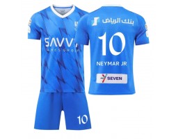 Al-Hilal Neymar Jr #10 Koszulka Podstawowych Dziecięca 2023-24 Krótki Rękaw (+ Krótkie spodenki)